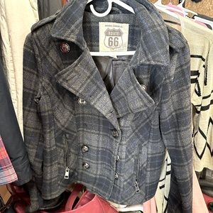 Route 66 plaid jacket
